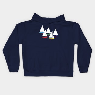 Wayfarer Dinghy Sailboats Racing Kids Hoodie